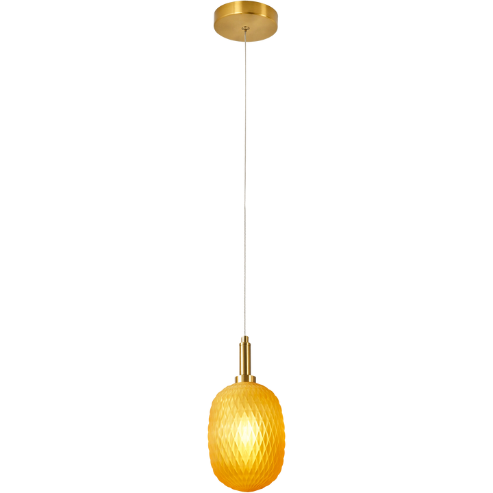 Calibo Lark Diamond Pattern 124 mm Glass Pendant Pendant