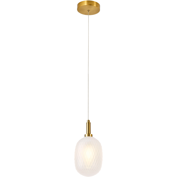 Calibo Lark Diamond Pattern 124 mm Glass Pendant Pendant