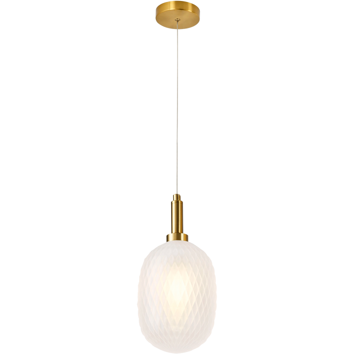 Calibo Lark Diamond Pattern 150mm Glass Pendant Pendant
