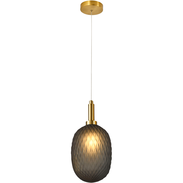 Calibo Lark Diamond Pattern 150mm Glass Pendant Pendant
