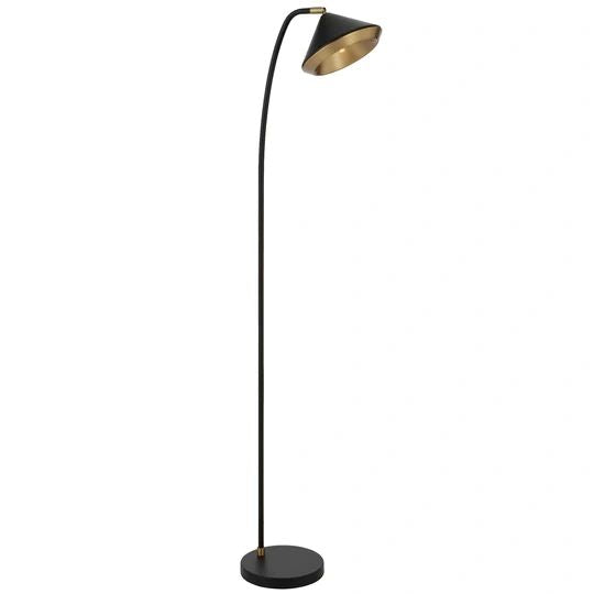 Telbix LARSON FLOOR LAMP Black Floor Lamp