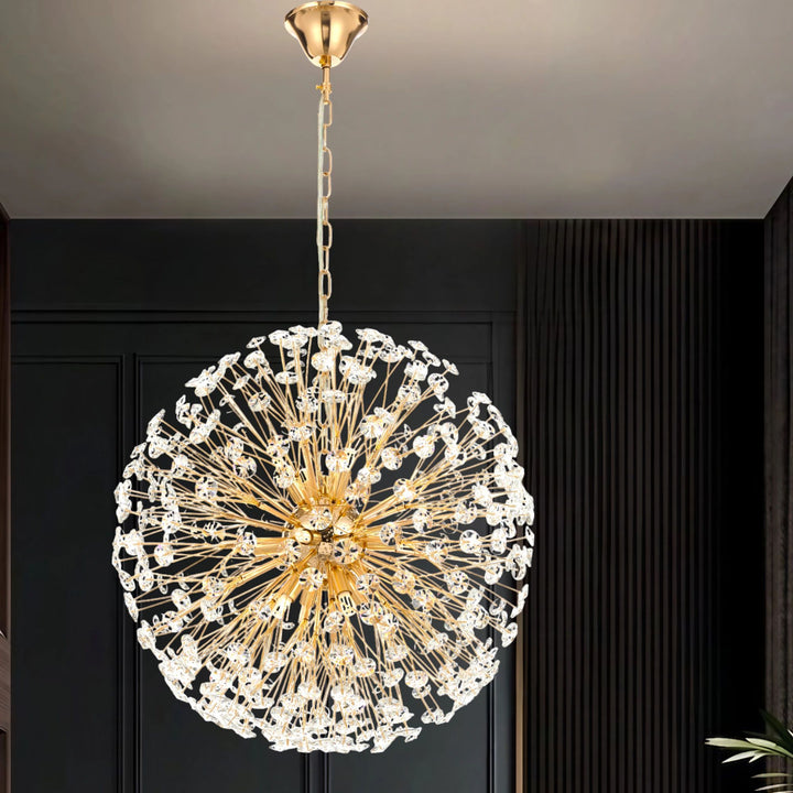 Telbix LERIDA 12 LIGHT ROUND PENDANT GOLD Pendant