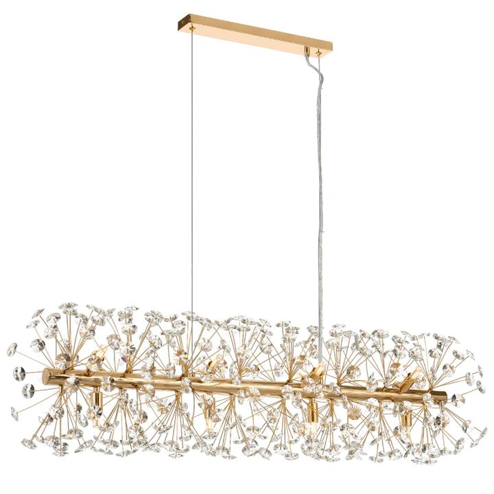 Telbix LERIDA 12 LIGHT RECTANGULAR PENDANT GOLD Gold Pendant