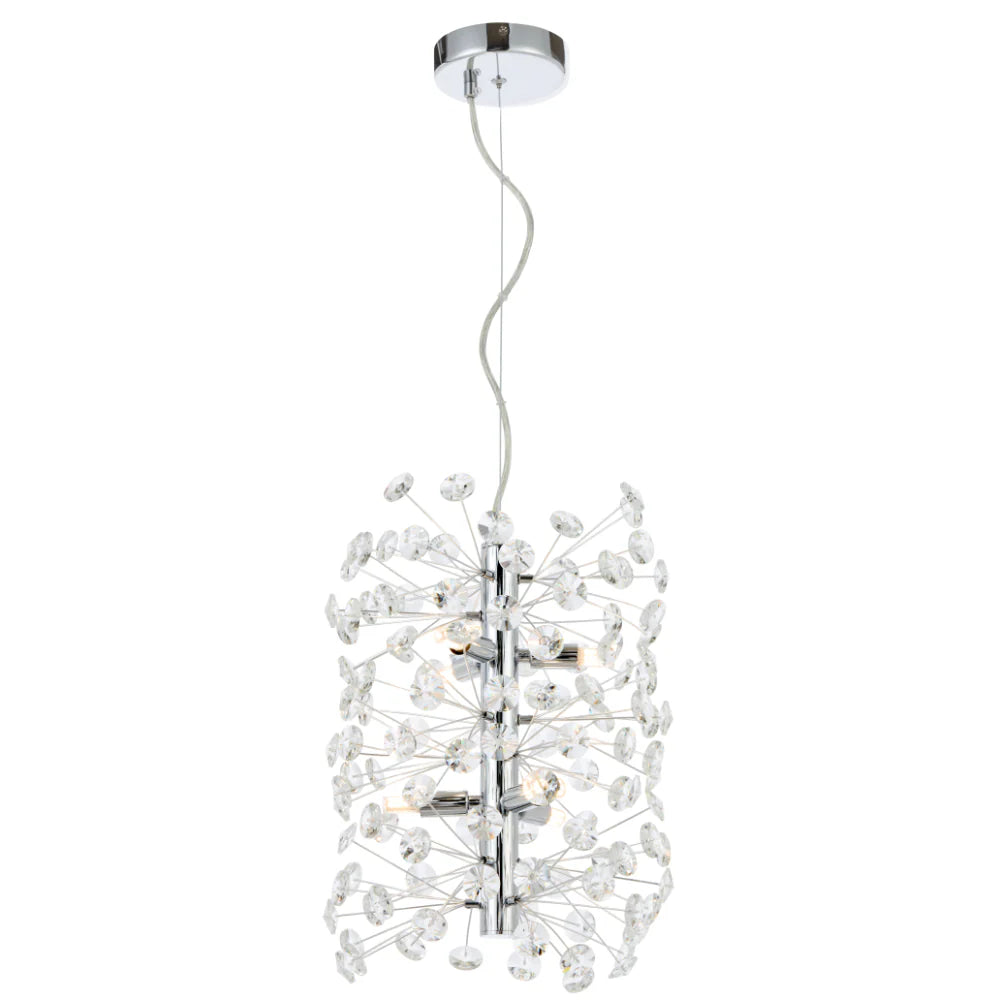 LERIDA 6 LIGHT VERTICAL PENDANT Chrome Pendant