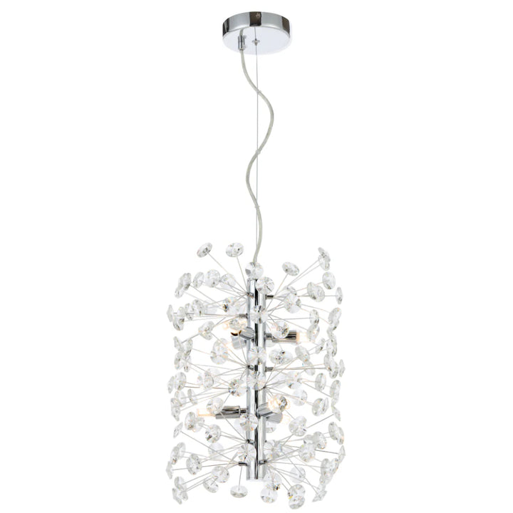 LERIDA 6 LIGHT VERTICAL PENDANT Chrome Pendant