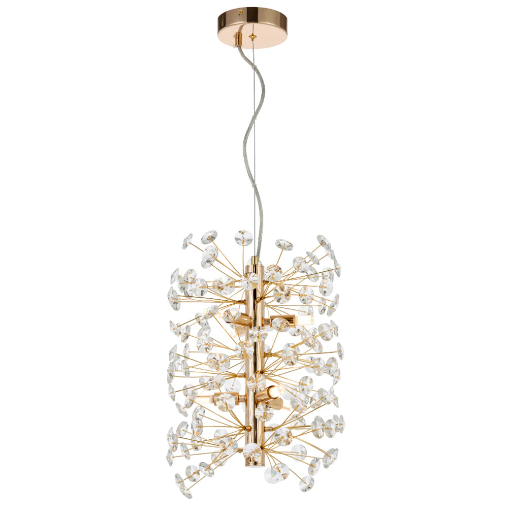 LERIDA 6 LIGHT VERTICAL PENDANT Gold Pendant