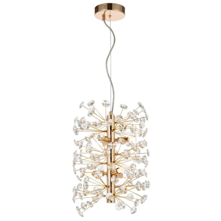 LERIDA 6 LIGHT VERTICAL PENDANT Gold Pendant
