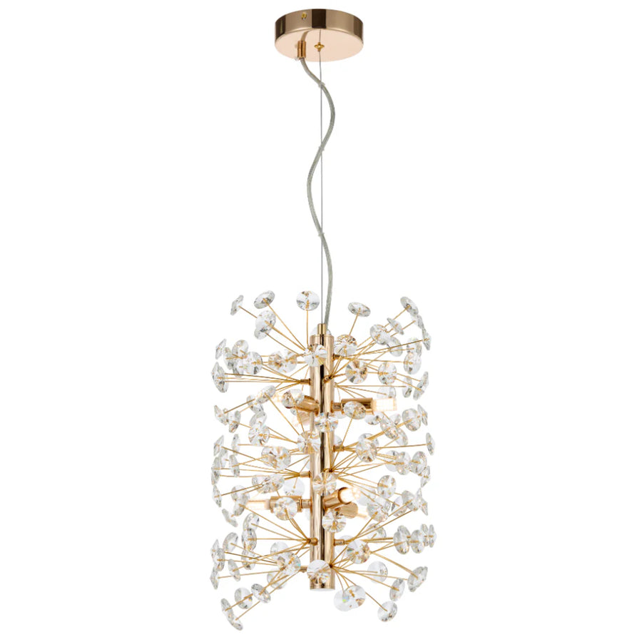 LERIDA 6 LIGHT VERTICAL PENDANT Gold Pendant