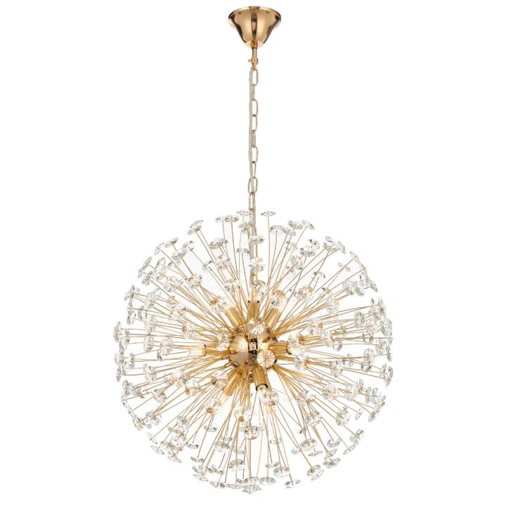 Telbix LERIDA 9 LIGHT ROUND PENDANT GOLD Gold Pendant