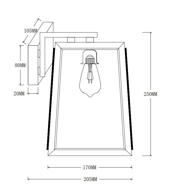 LONDON SOLID BRASS EXTERIOR WALL LIGHT