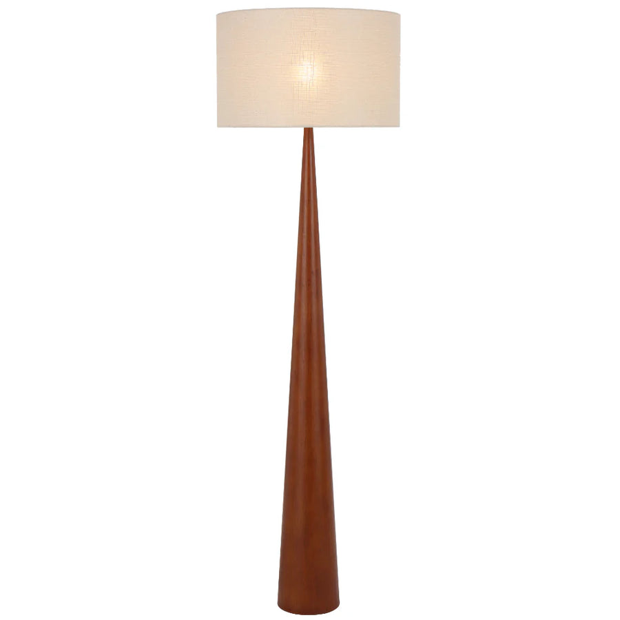 LOVISA FLOOR LAMP Walnut Floor Lamp