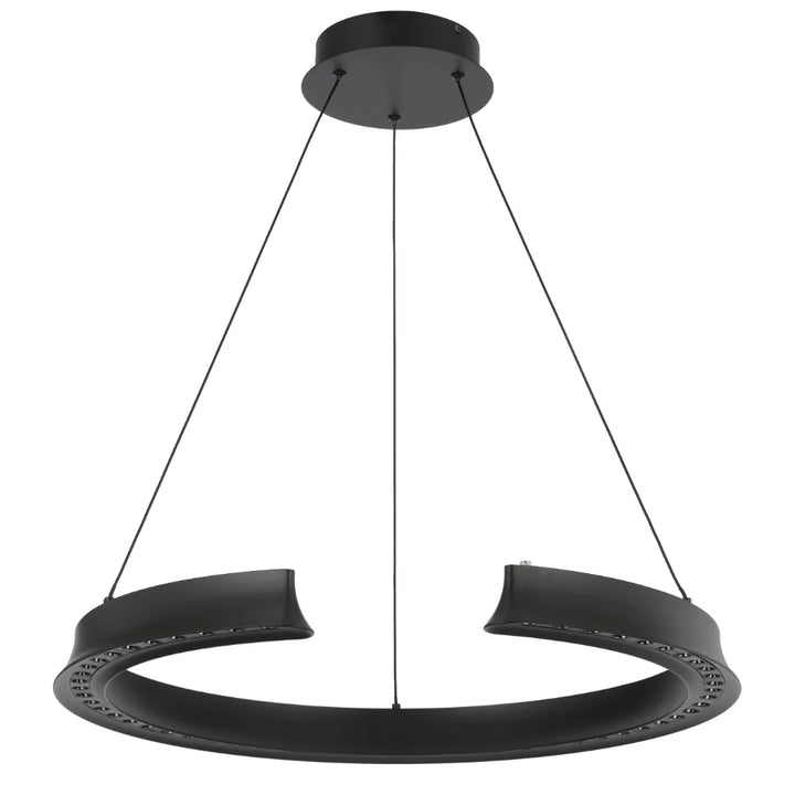 LUCID ROUND PENDANT Black Pendant