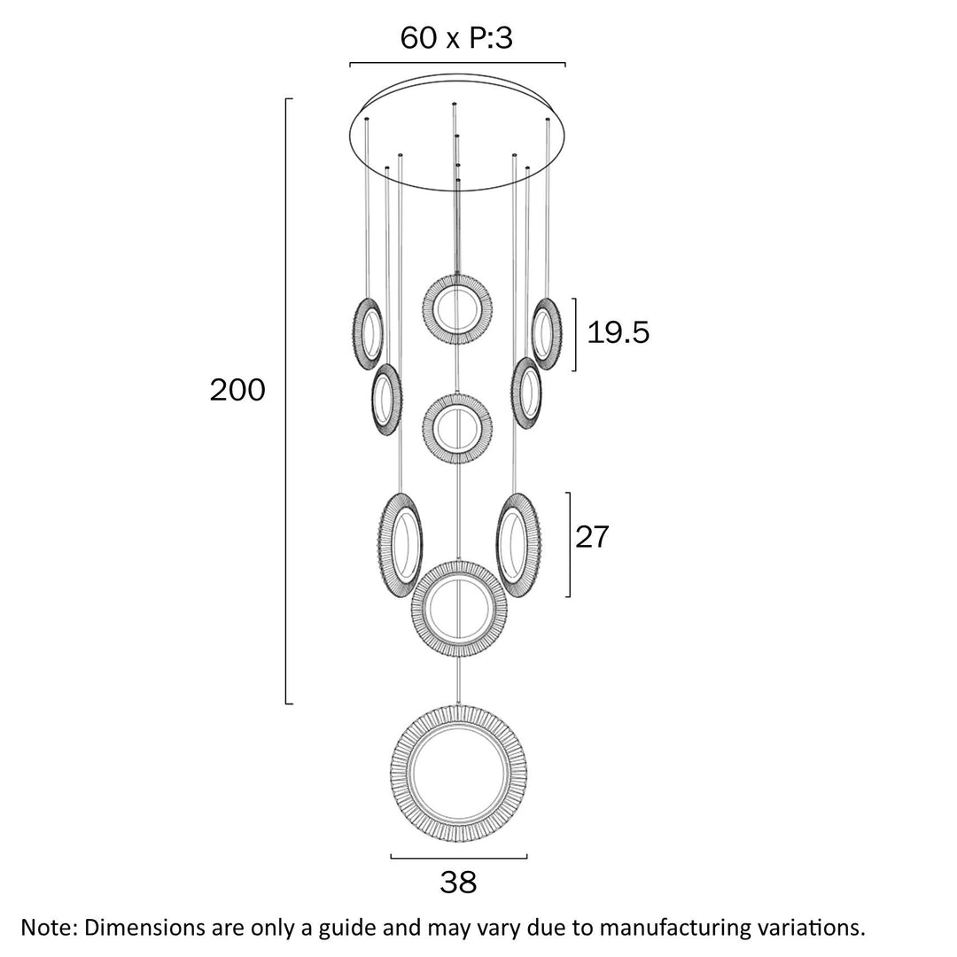 Telbix LUNA 10 RING PENDANT Pendant