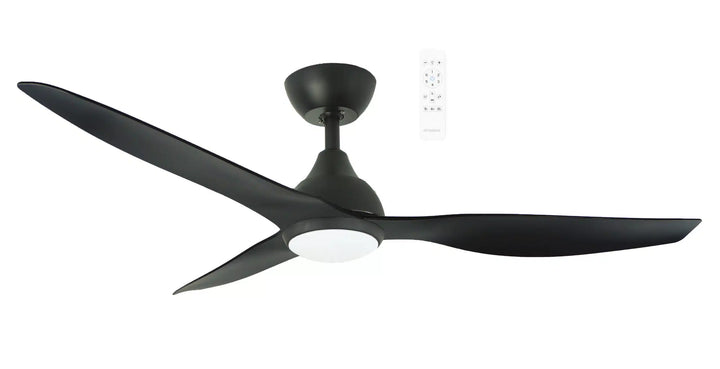 Avoca DC 48″ & 52″ Smart Ceiling Fan With WIFI Remote Control + LED Light Black Celling Fan