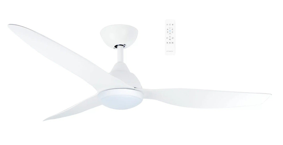Avoca DC 48″ & 52″ Smart Ceiling Fan With WIFI Remote Control + LED Light White Celling Fan