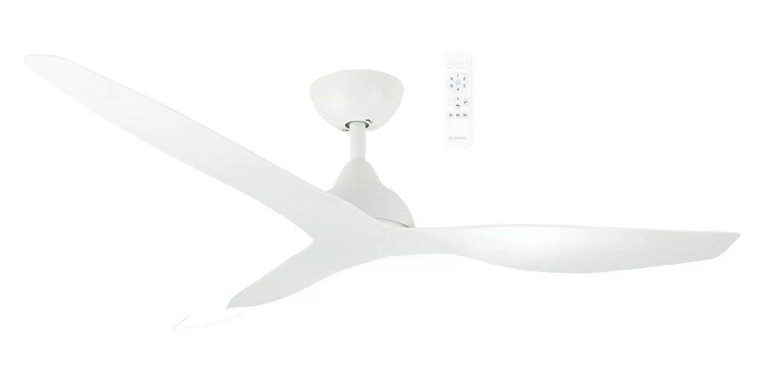 Avoca DC 48″ & 52″ Smart Ceiling Fan With WIFI Remote Control White Ceiling Fan