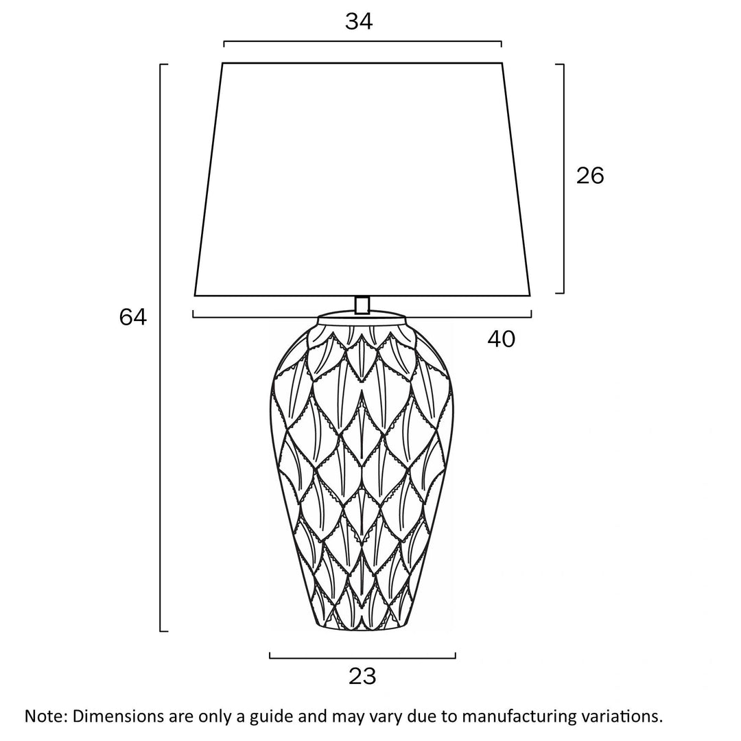 TELBIX MADRID CERAMIC TABLE LAMP TABLE LAMP