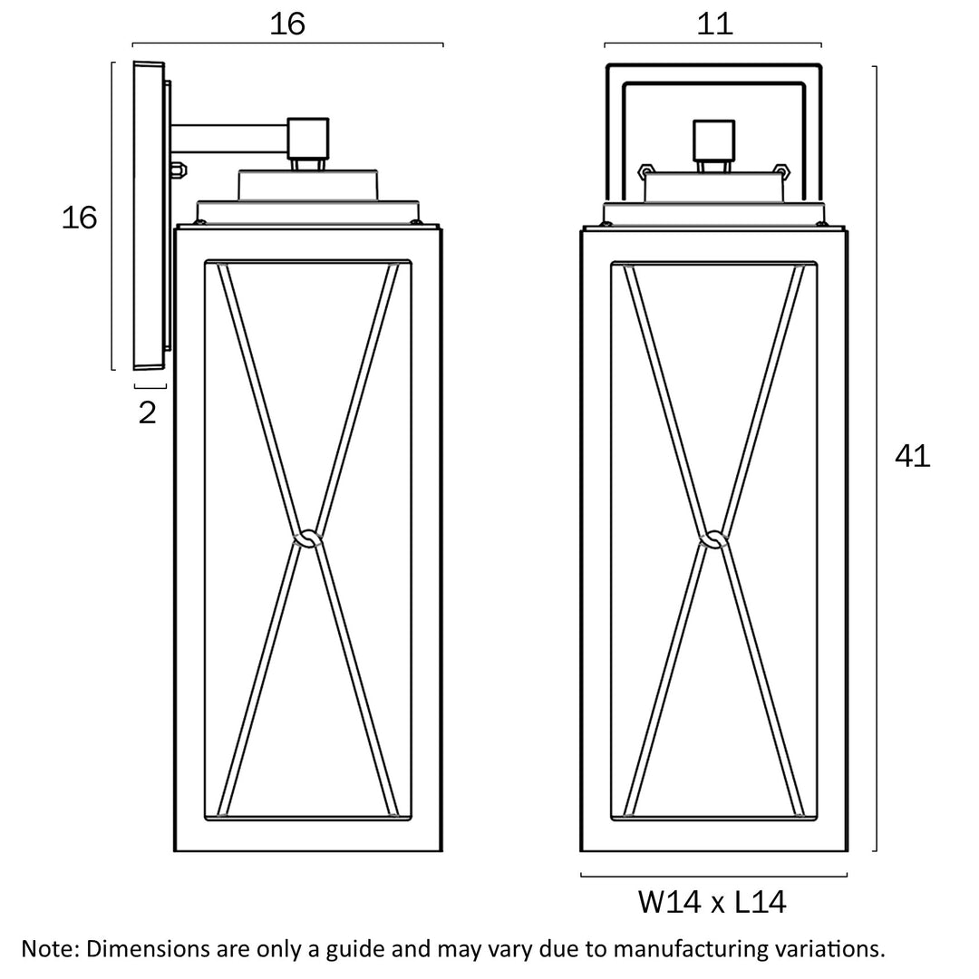 MALLORY 40 EXTERIOR WALL LIGHT WALL LIGHT