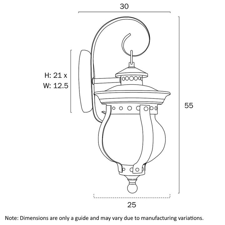 MAMO 18 EXTERIOR WALL BRACKET WALL LIGHT