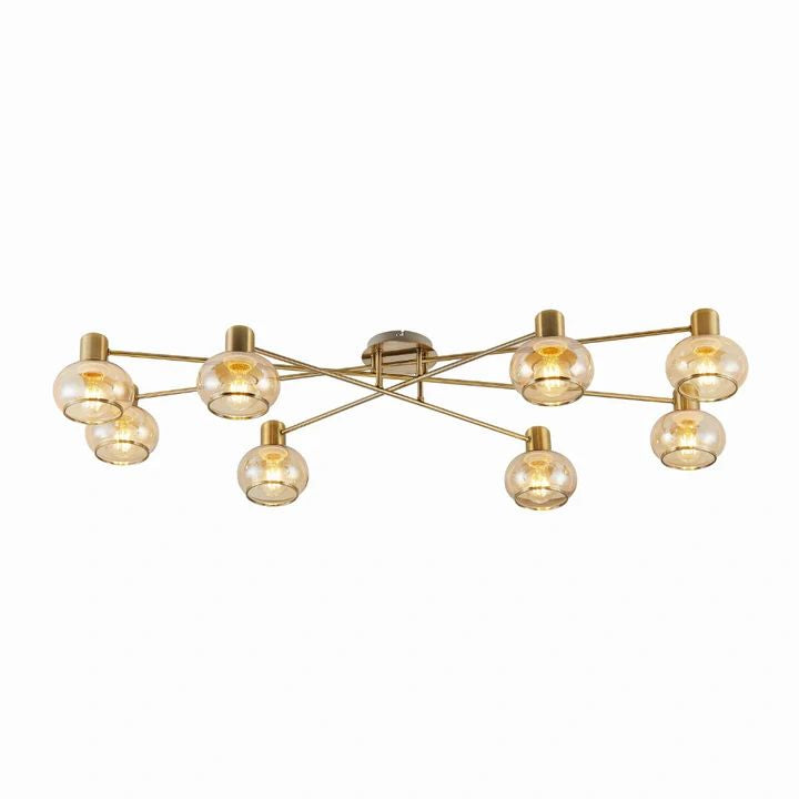 Telbix MARBELL 8 LIGHT CTC Antique Brass CTC