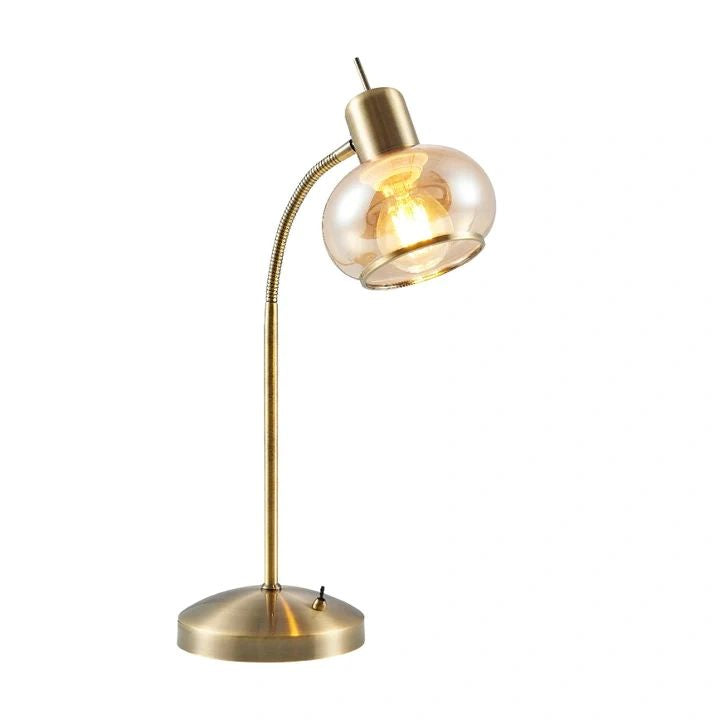 Telbix MARBELL TABLE LAMP Antique Brass TABLE LAMP