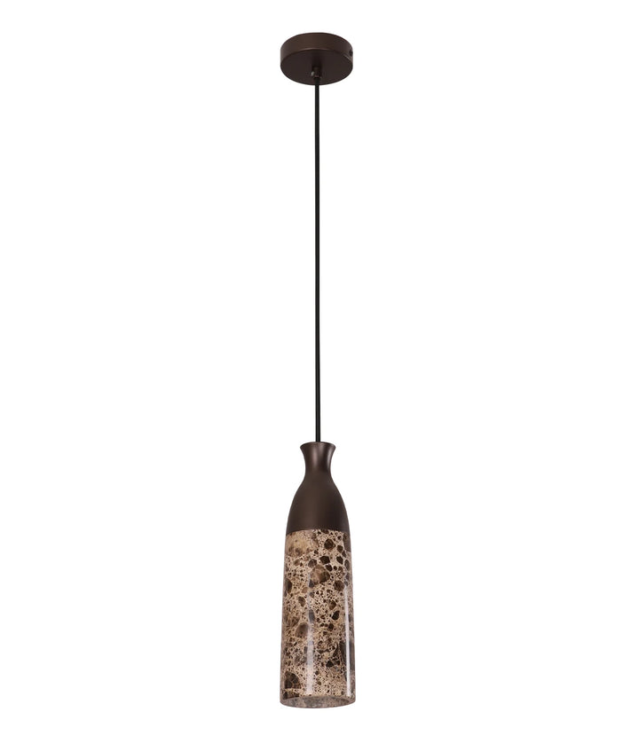 MARMOL: Interior Marble Cylinder Pendant Lights Brown Marble Pendant