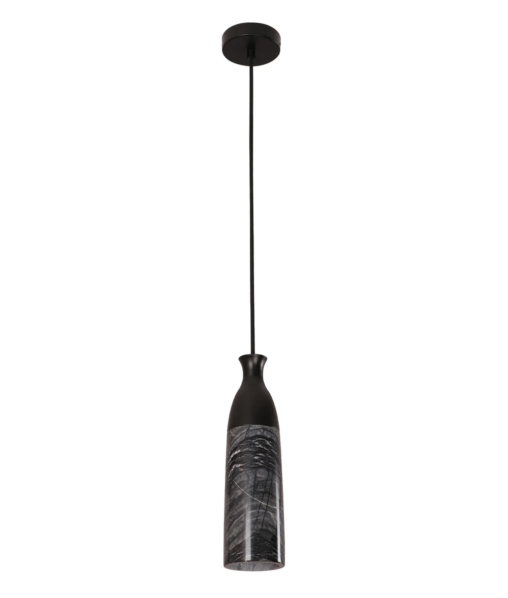 MARMOL: Interior Marble Cylinder Pendant Lights Grey Marble Pendant
