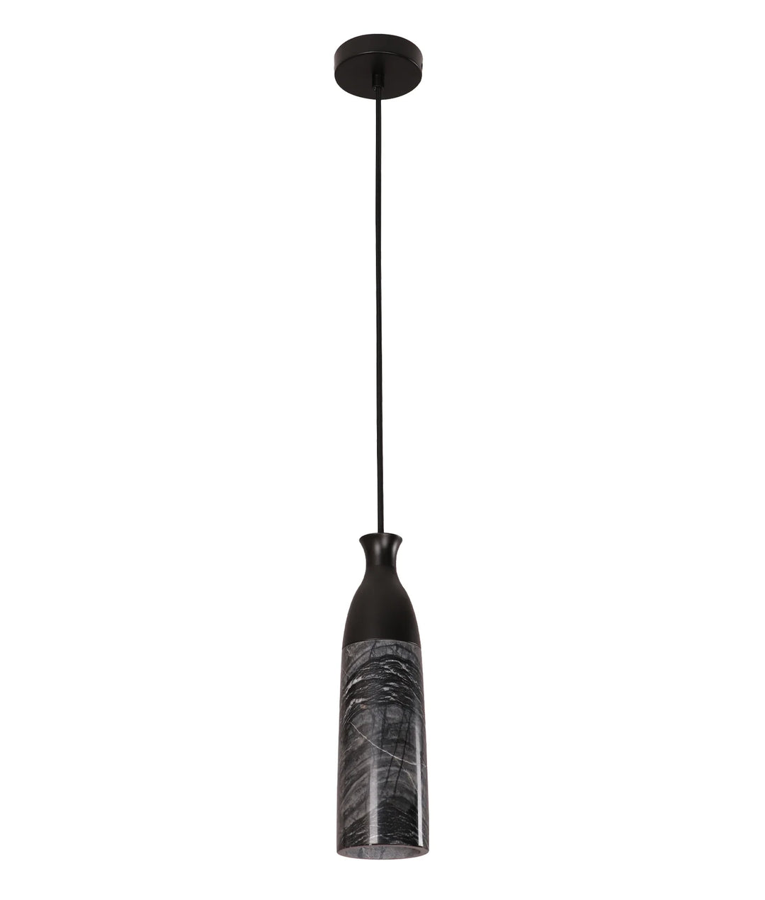 MARMOL: Interior Marble Cylinder Pendant Lights Grey Marble Pendant