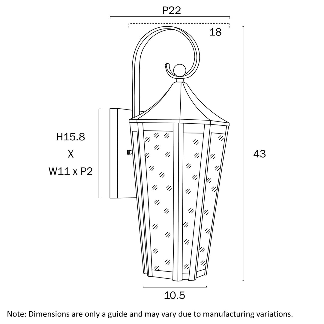 MARQUES EXTERIOR WALL BRACKET WALL LIGHT