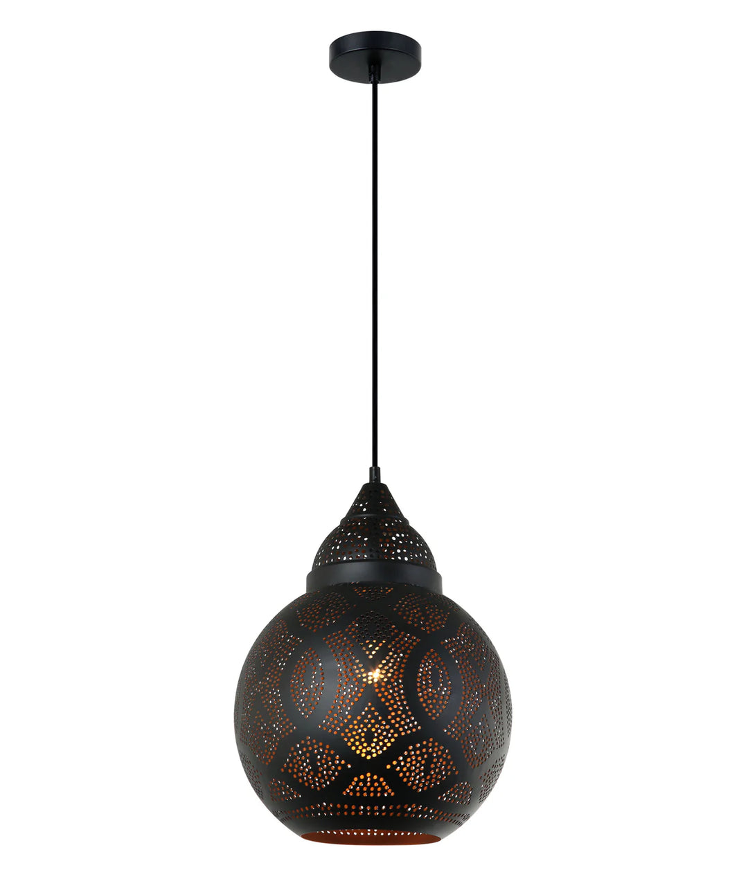 MARRAKESH: Bohemian Interior Bell Shape Pendant Lights Black Pendant