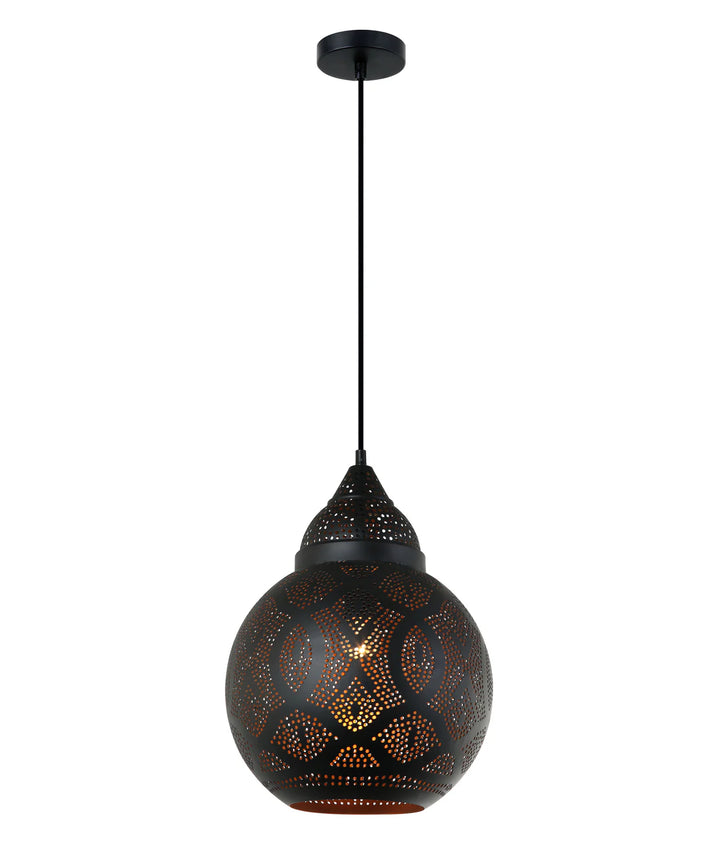 MARRAKESH: Bohemian Interior Bell Shape Pendant Lights Black Pendant