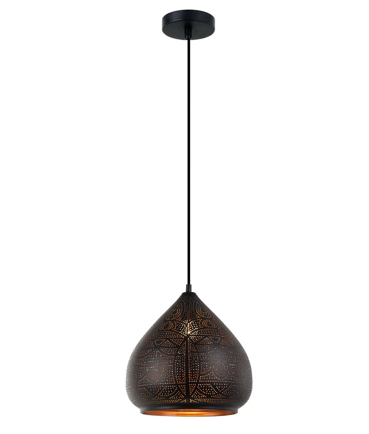 MARRAKESH: Bohemian Interior Ellipse Shape Pendant Lights Black Pendant