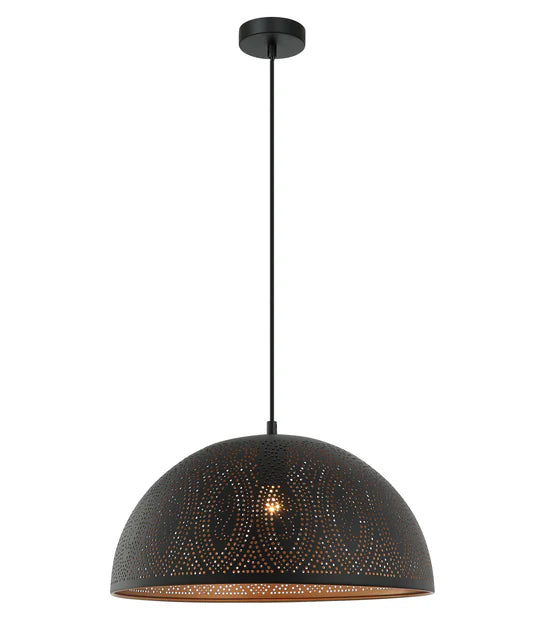 MARRAKESH: Bohemian Interior Dome Shape Pendant Lights Black Pendant