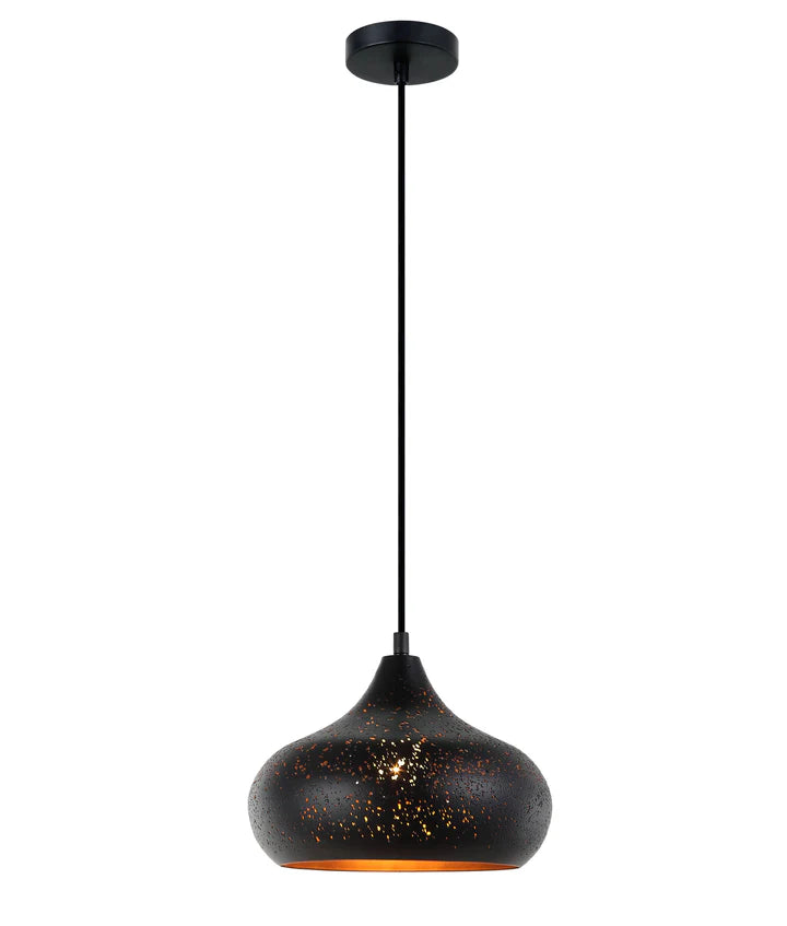 MARRAKESH: Bohemian Interior Champagne Glass Shape Pendant Light Black Pendant