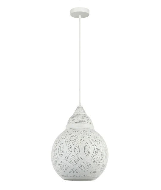 MARRAKESH: Bohemian Interior Bell Shape Pendant Lights White Pendant