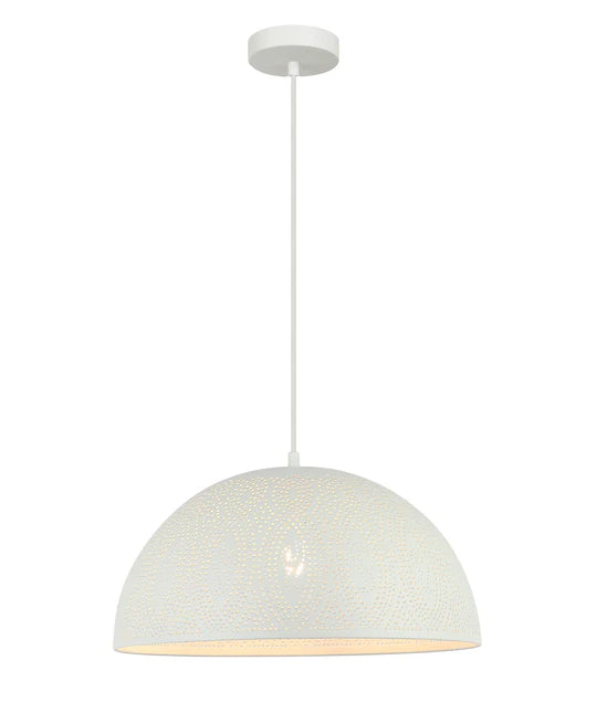 MARRAKESH: Bohemian Interior Dome Shape Pendant Lights White Pendant