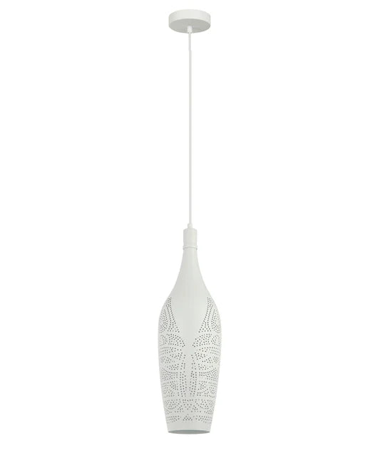 MARRAKESH: Bohemian Interior Bottle Shape Pendant Lights White Pendant