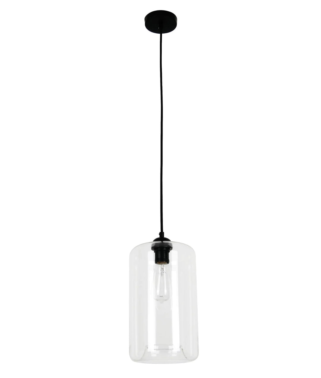 MASON: Modern Retro Oblong Glass Pendant Lights Clear Pendant