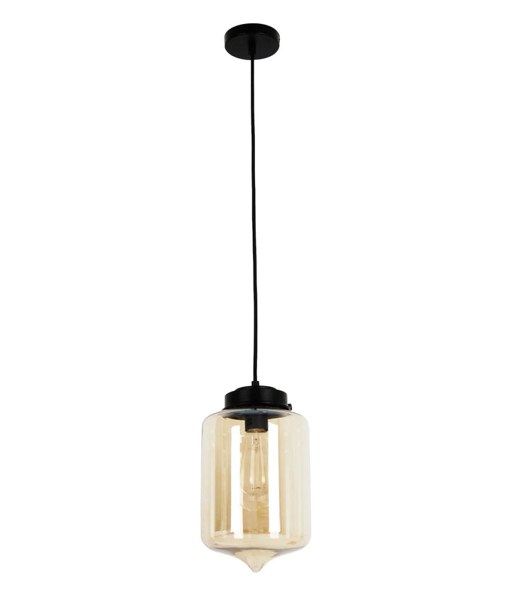 MASON: Modern Retro Tipped Glass Pendant Lights Amber Pendant