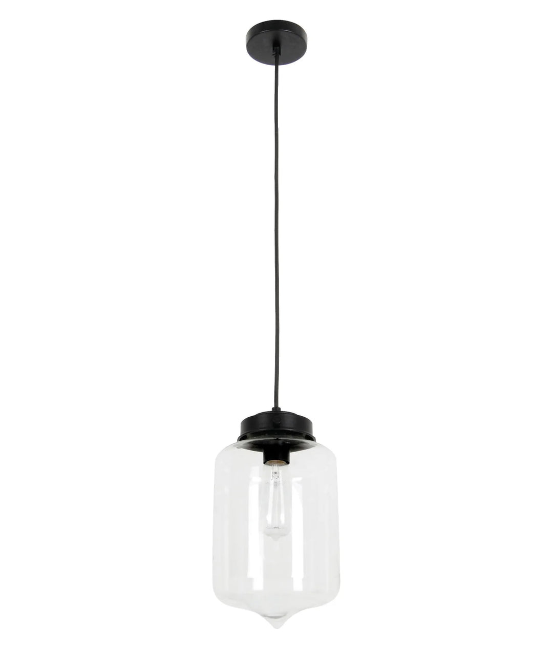 MASON: Modern Retro Tipped Glass Pendant Lights Clear Pendant
