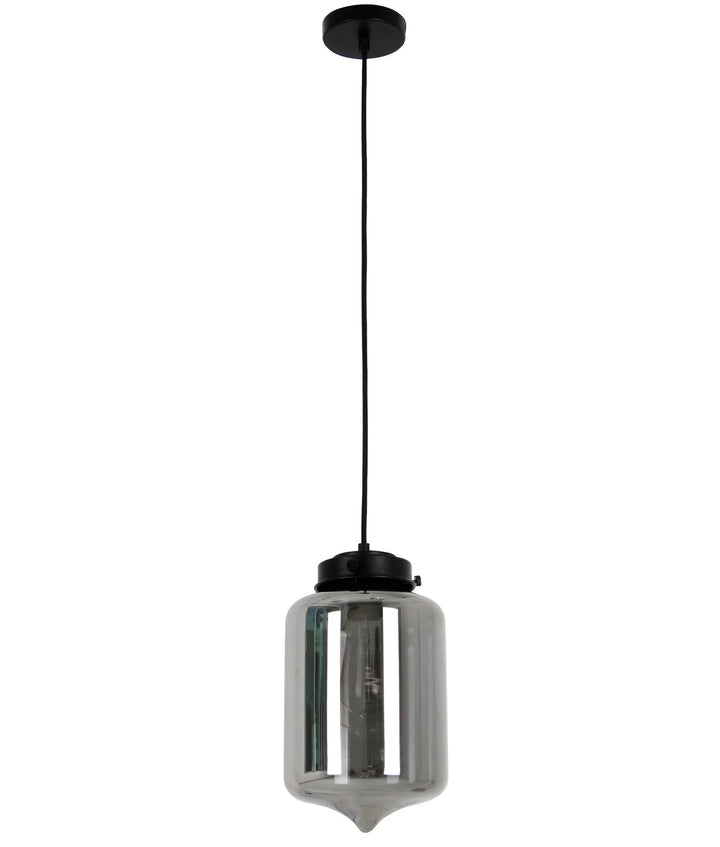 MASON: Modern Retro Tipped Glass Pendant Lights Smokey Black Pendant