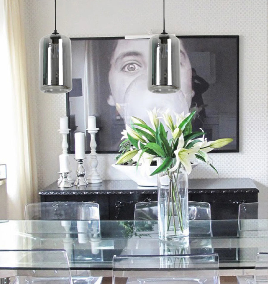MASON: Modern Retro Oblong Glass Pendant Lights Pendant