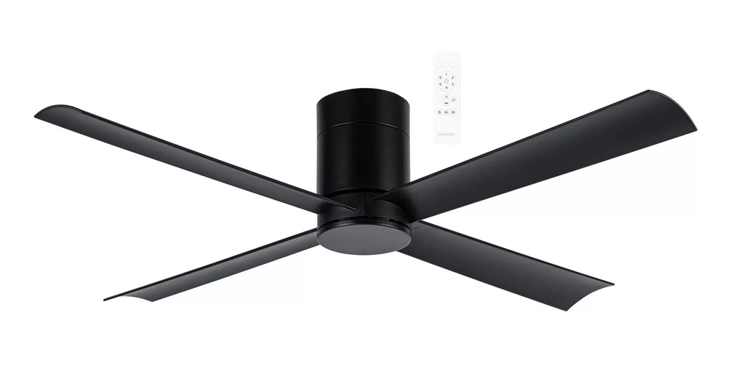 Carrara DC 48″ Smart Ceiling Fan With WIFI Remote Control Black Ceiling Fan