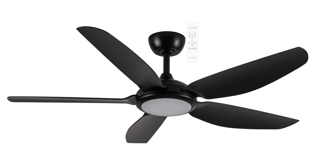 Esprit DC 52″ Smart Ceiling Fan With WIFI Remote Control + LED light Black Celling Fan