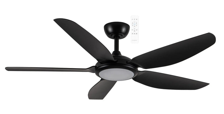 Esprit DC 52″ Smart Ceiling Fan With WIFI Remote Control + LED light Black Celling Fan