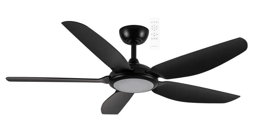 Esprit DC 52″ Smart Ceiling Fan With WIFI Remote Control + LED light Black Celling Fan