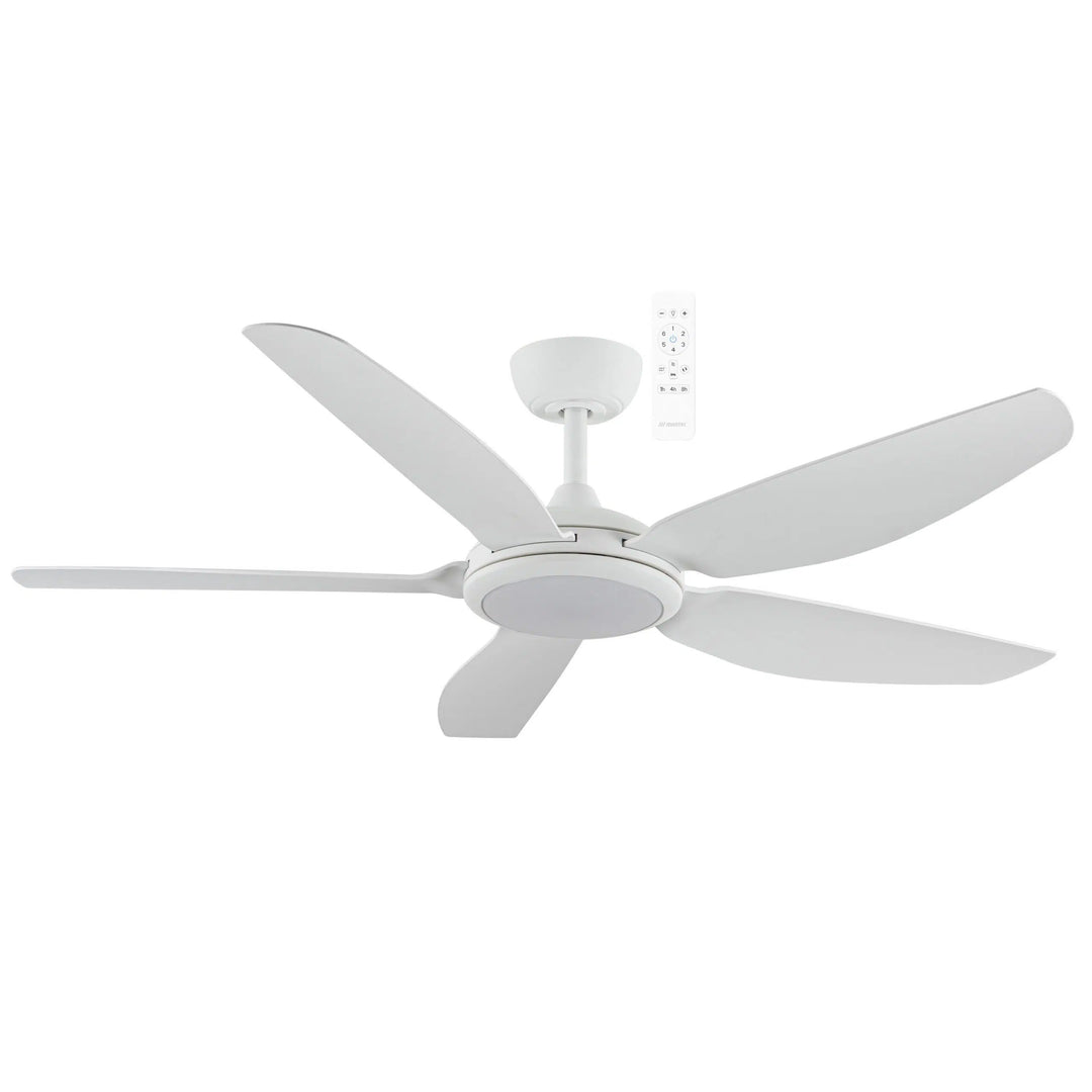 Esprit DC 52″ Smart Ceiling Fan With WIFI Remote Control + LED light White Celling Fan