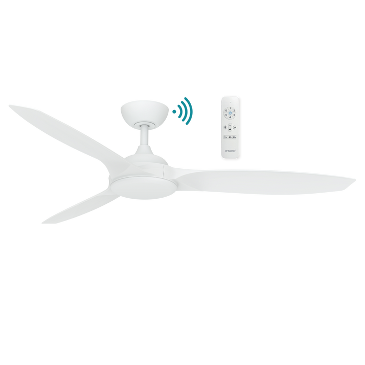 Newport DC 56″ Smart Ceiling Fan With WIFI Remote Control Matte White Ceiling Fan