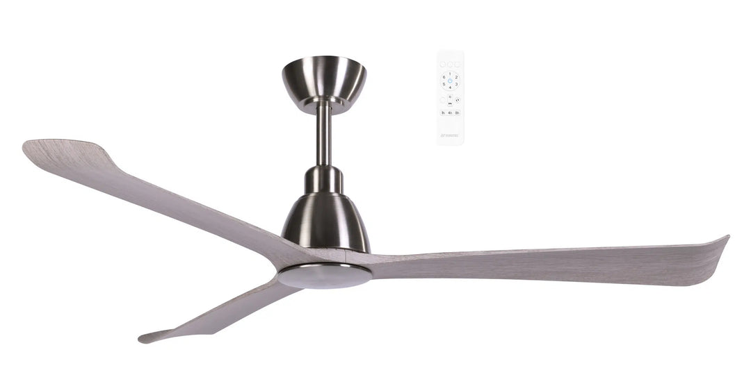 Polo DC 52″ Smart Ceiling Fan With WIFI Remote Control Nickel with Driftwood Ceiling Fan