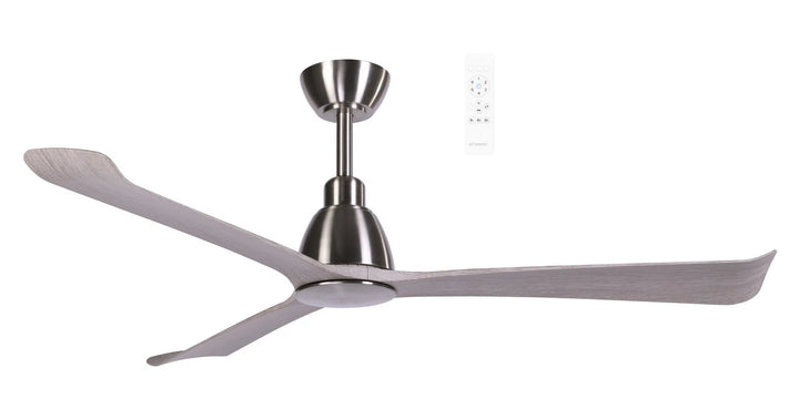 Polo DC 52″ Smart Ceiling Fan With WIFI Remote Control Nickel with Driftwood Ceiling Fan